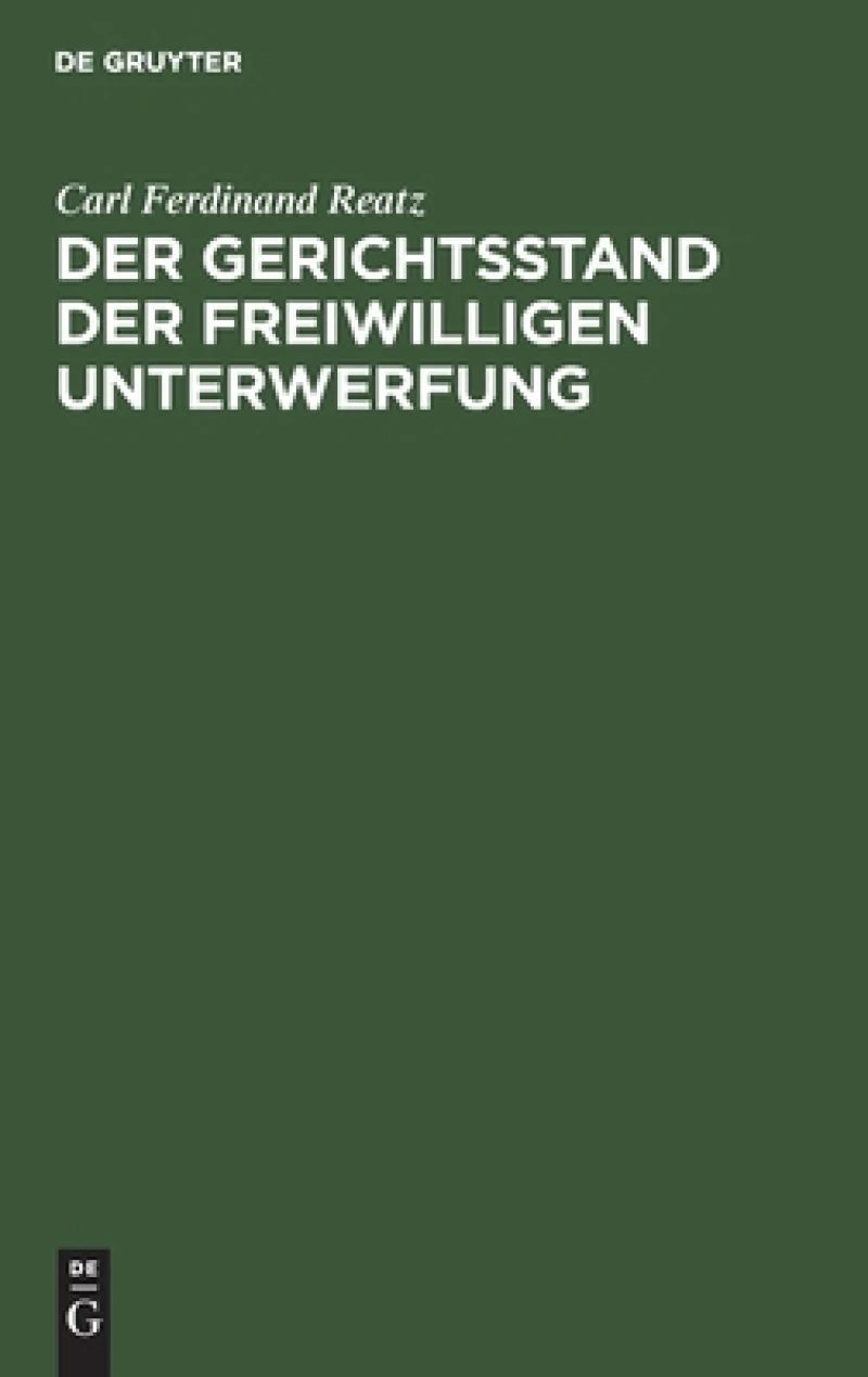 Gerichtsstand der freiwilligen Unterwerfung