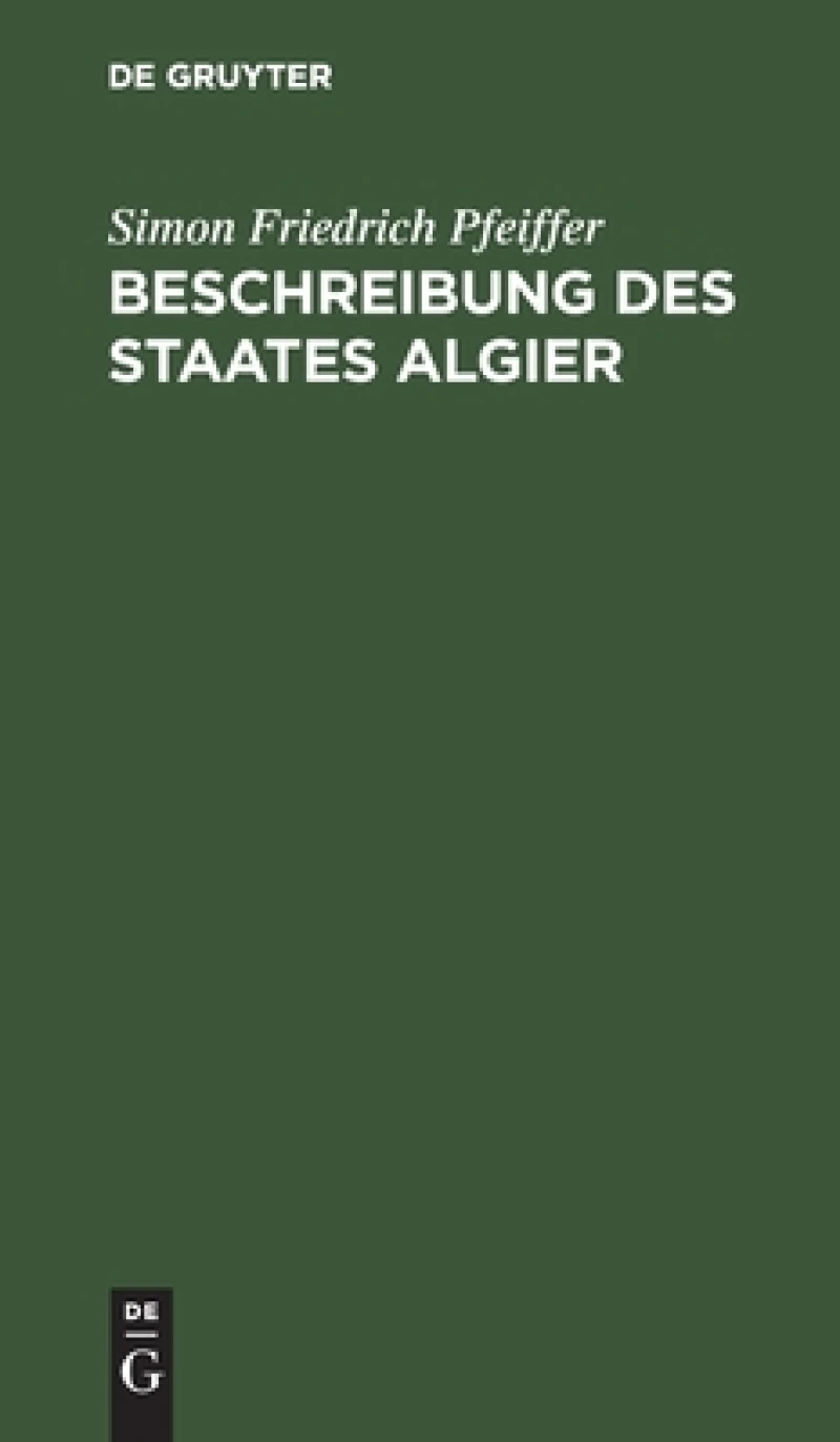 Beschreibung des Staates Algier