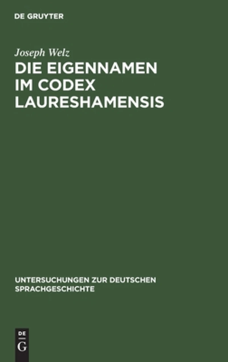 Eigennamen im Codex Laureshamensis