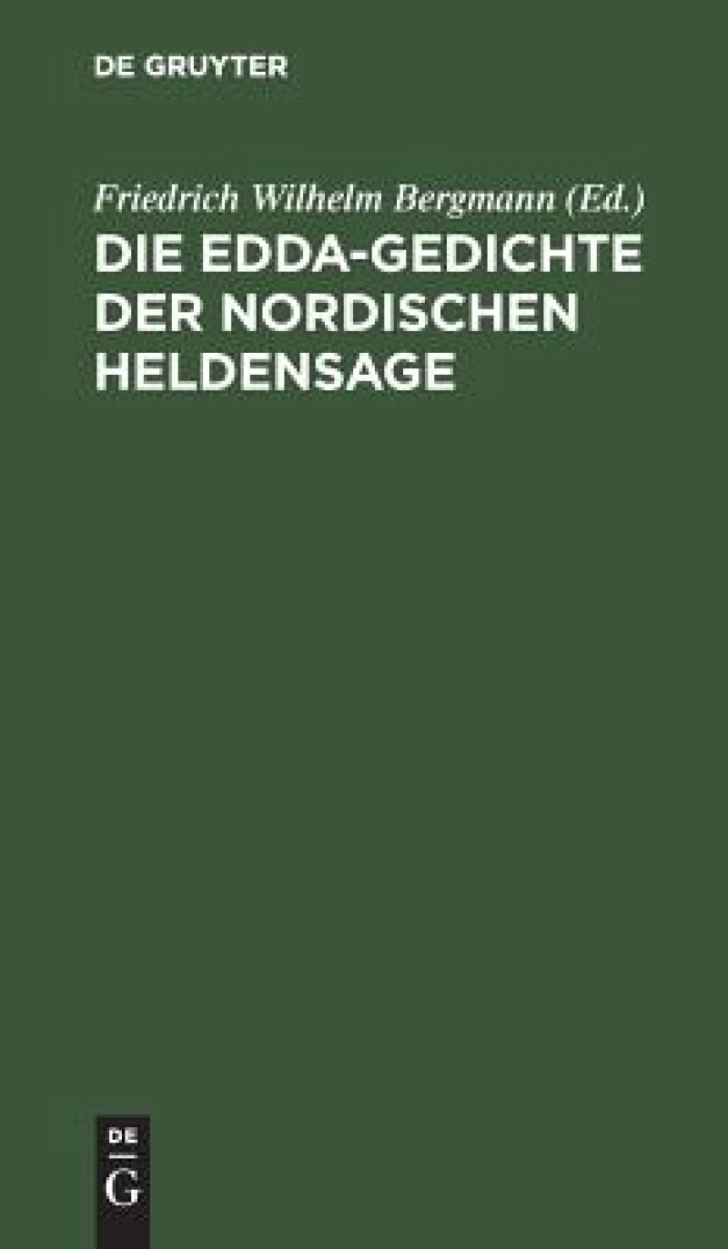 Edda-Gedichte der nordischen Heldensage