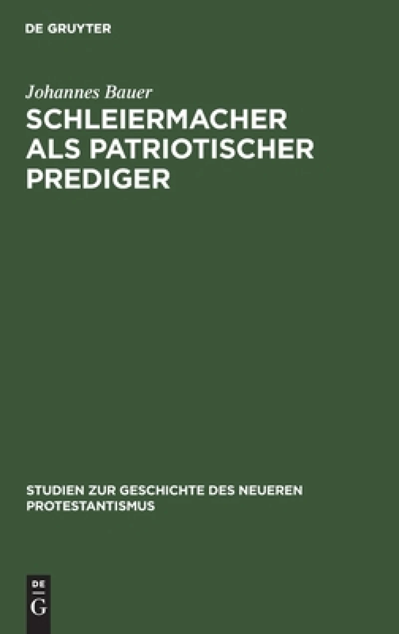 Schleiermacher als patriotischer Prediger