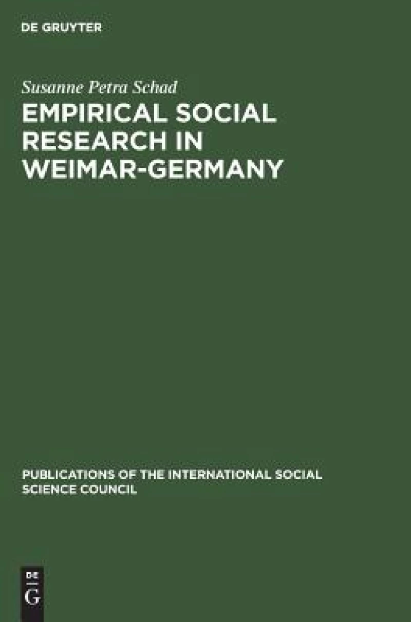 Empirical Social Research in Weimar-germany