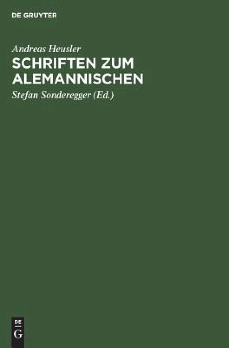 Schriften Zum Alemannischen
