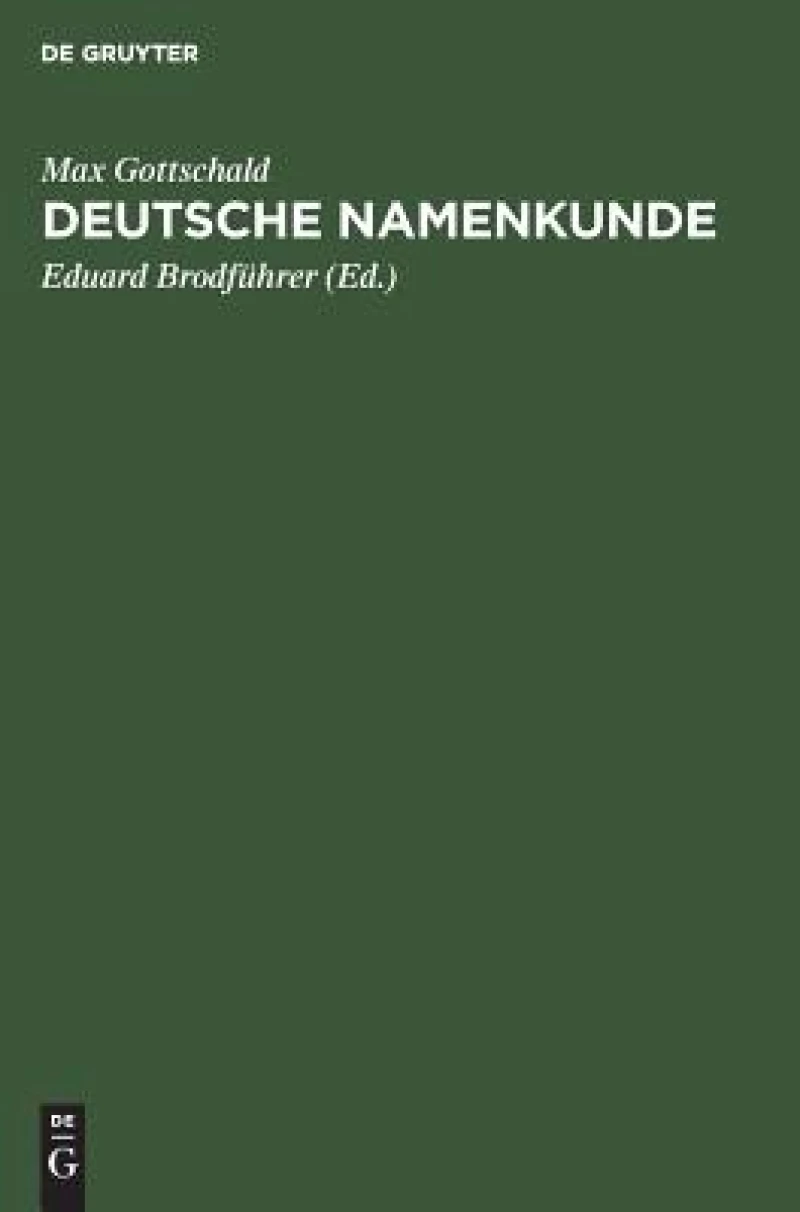 Deutsche Namenkunde