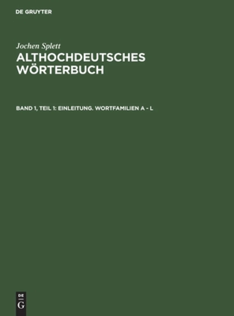 Einleitung. Wortfamilien A - L