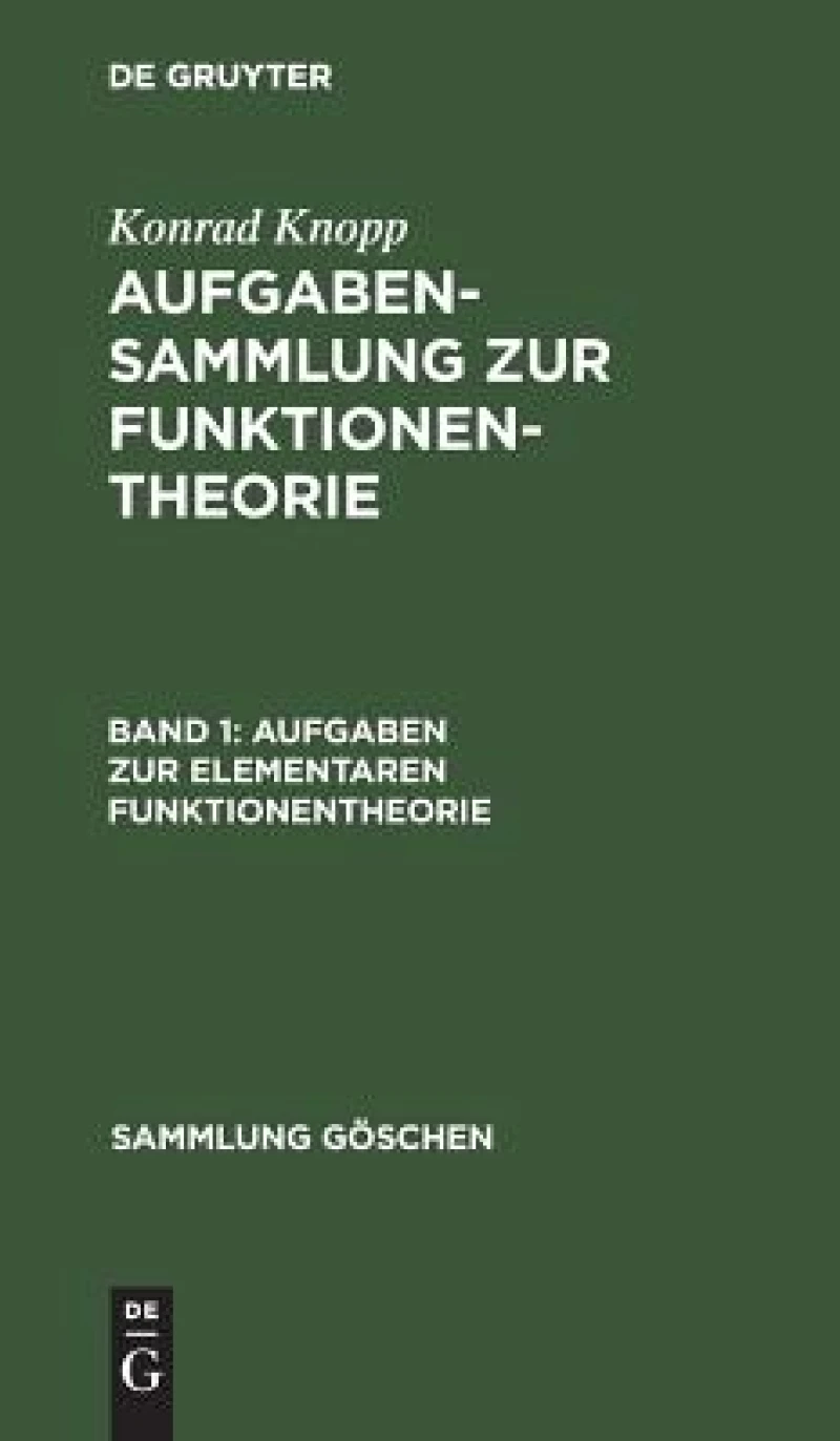 Aufgaben Zur Elementaren Funktionentheorie