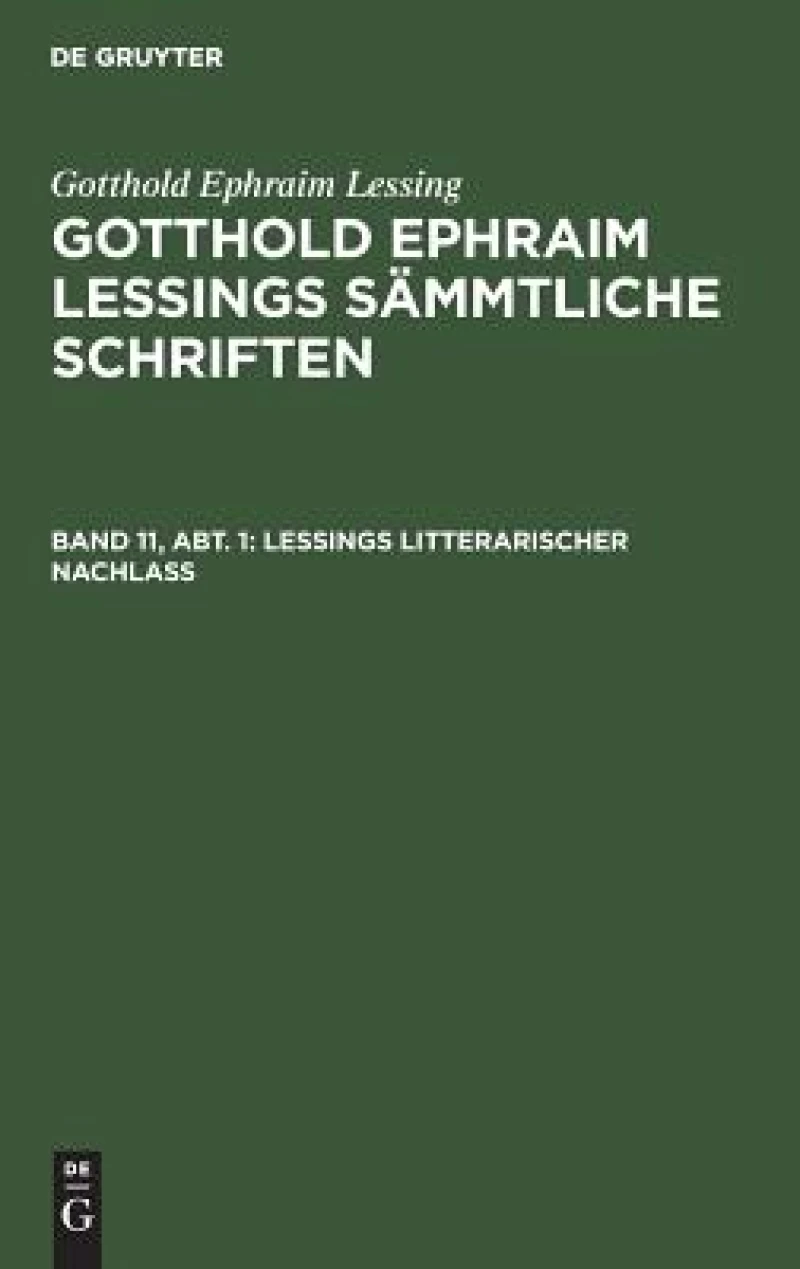 Lessings Litterarischer Nachlaß