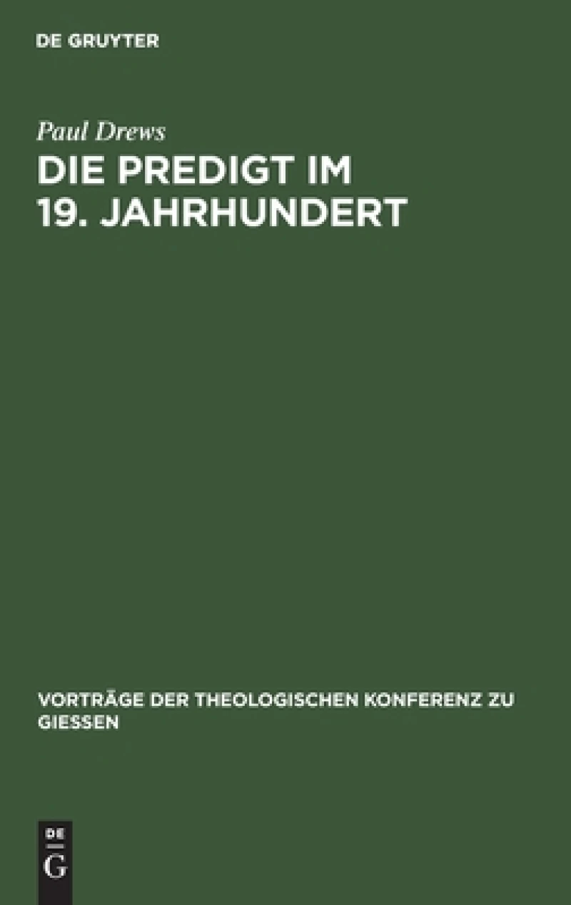 Predigt im 19. Jahrhundert