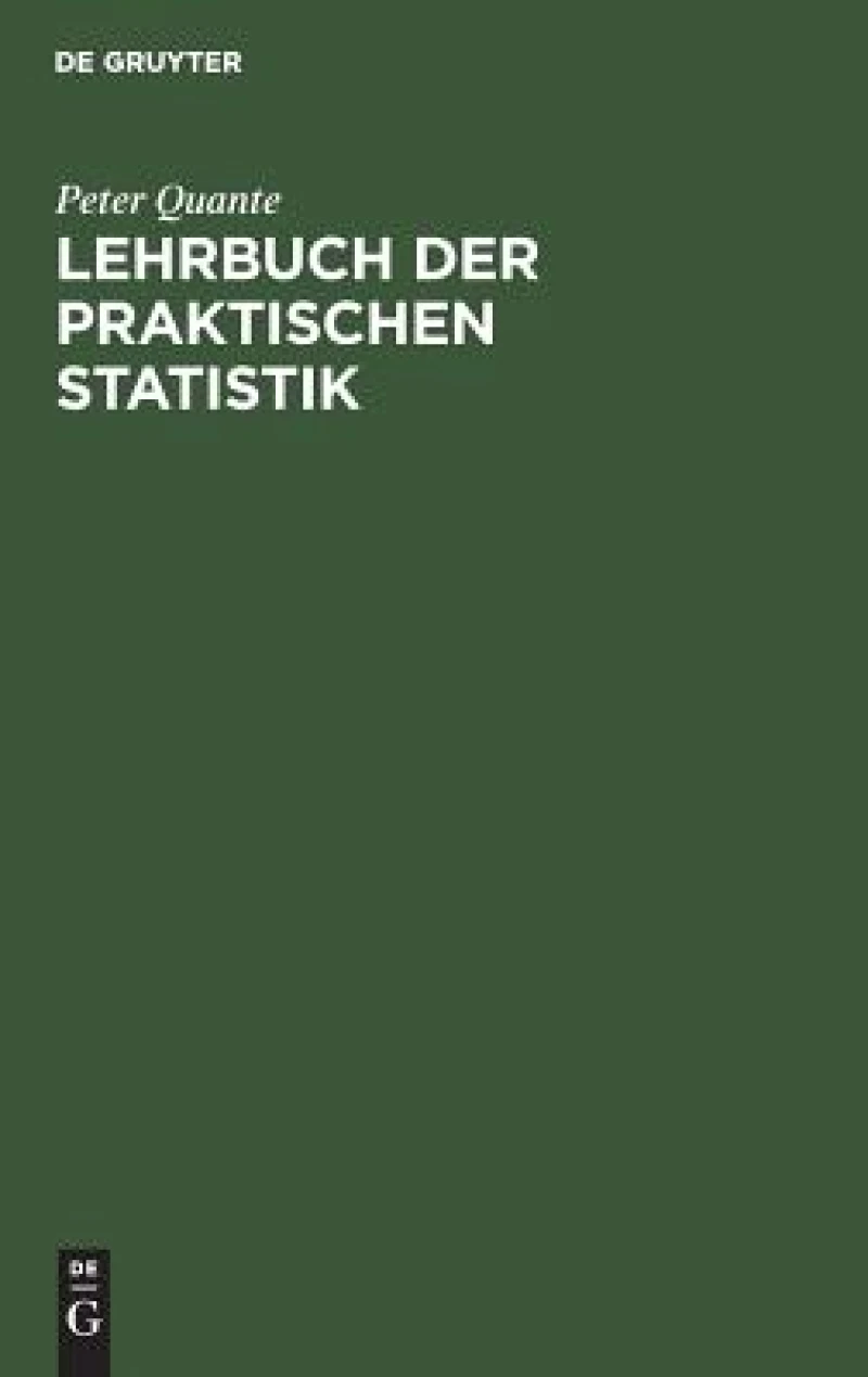 Lehrbuch der praktischen Statistik