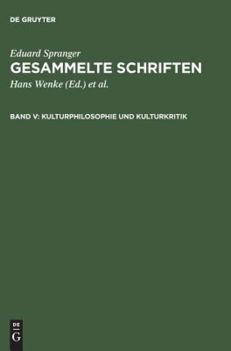 Kulturphilosophie und Kulturkritik