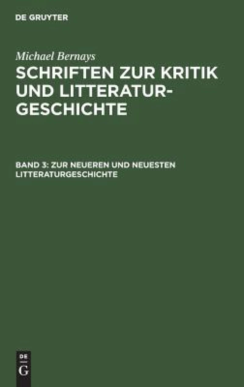 Zur neueren und neuesten Litteraturgeschichte