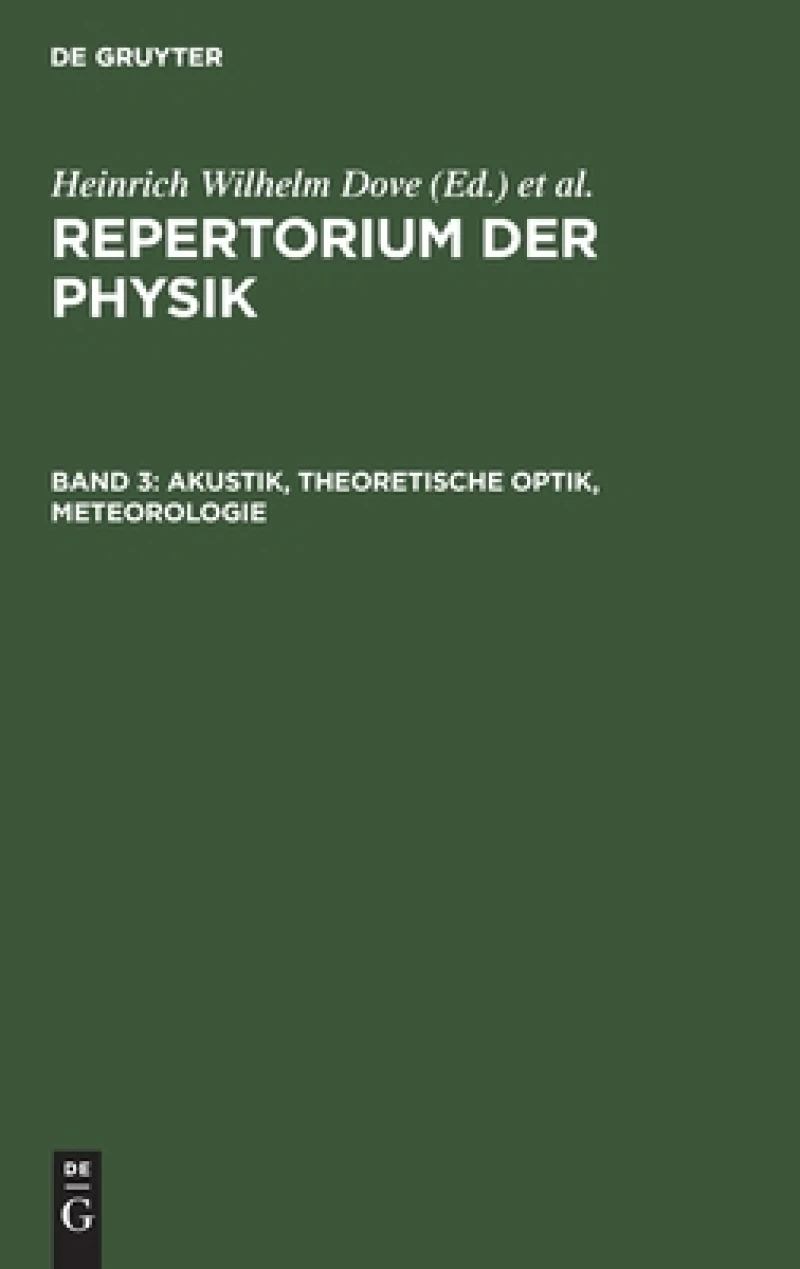 Akustik, Theoretische Optik, Meteorologie