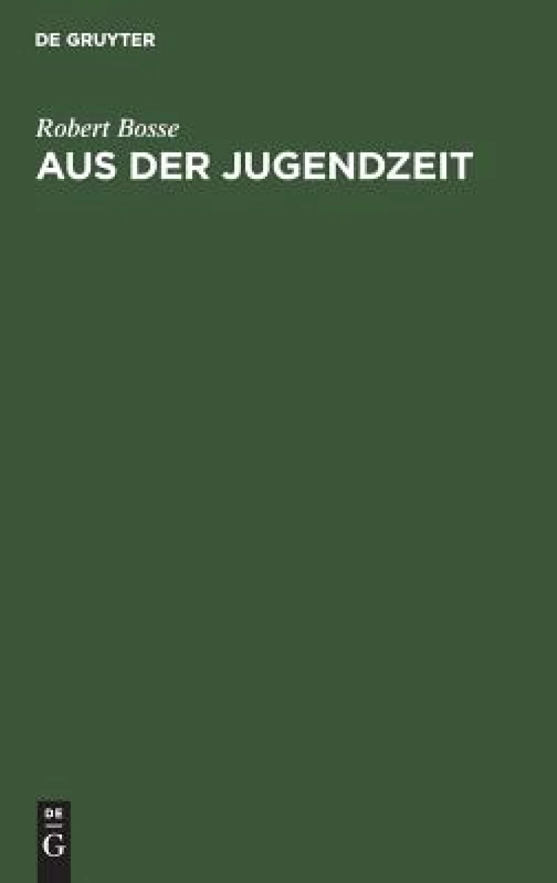 Aus Der Jugendzeit