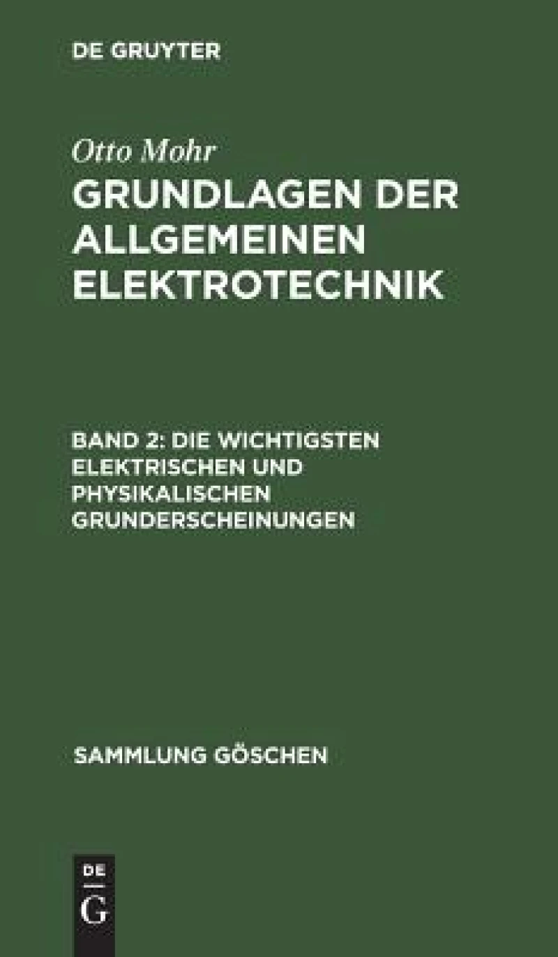 wichtigsten elektrischen und physikalischen Grunderscheinungen