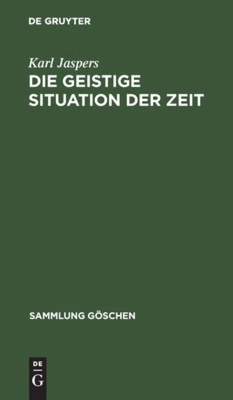 geistige Situation der Zeit
