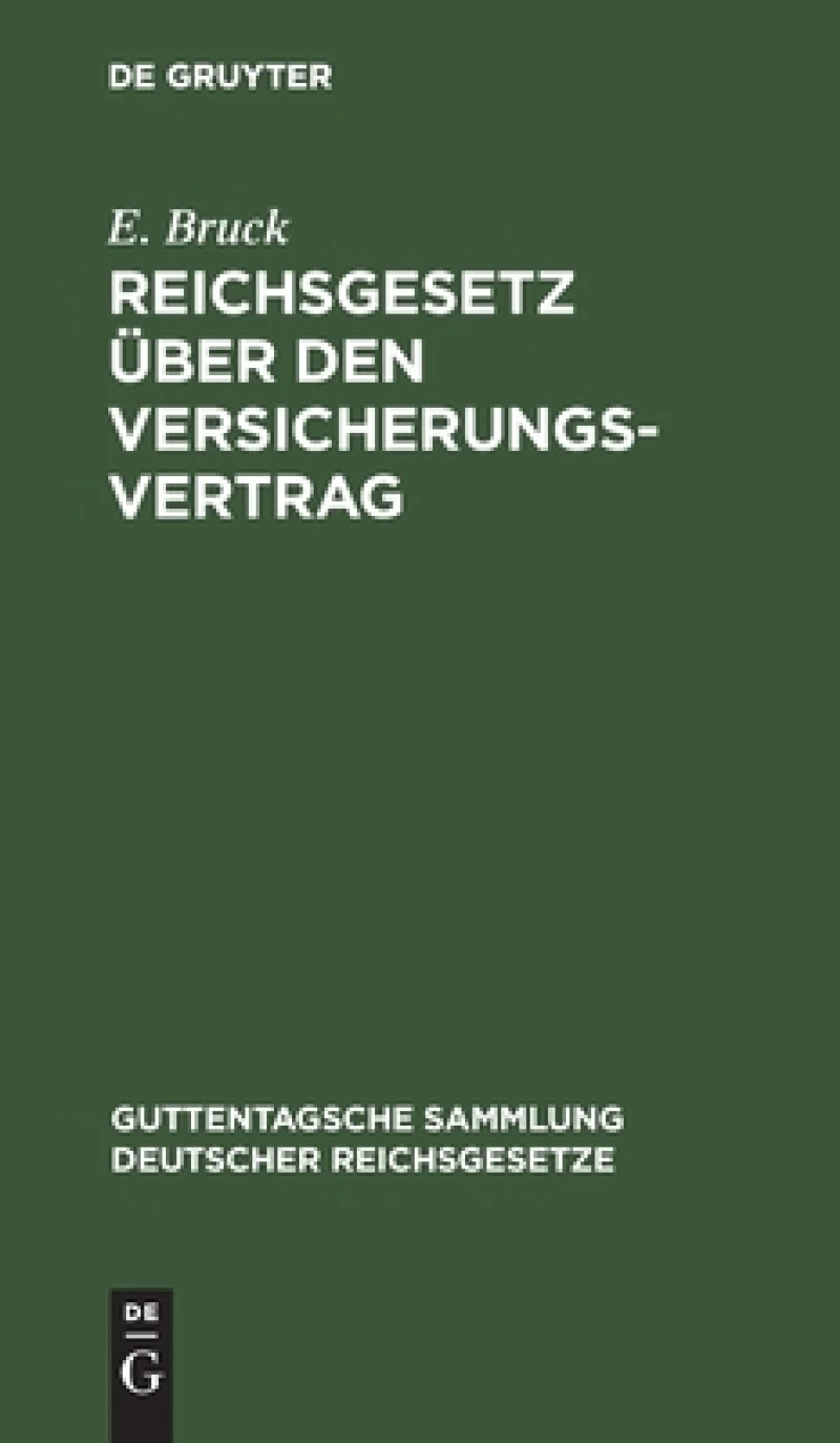 Reichsgesetz über den Versicherungsvertrag