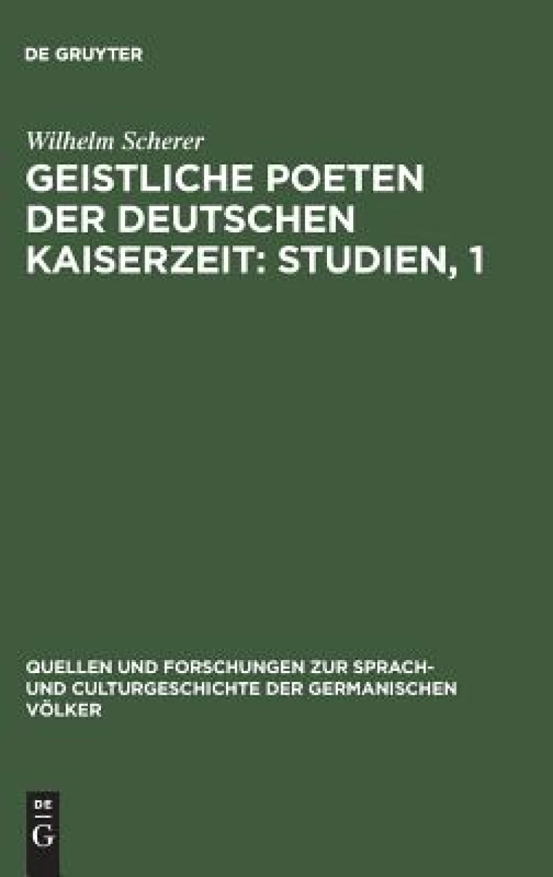 Geistliche Poeten der deutschen Kaiserzeit: Studien, 1