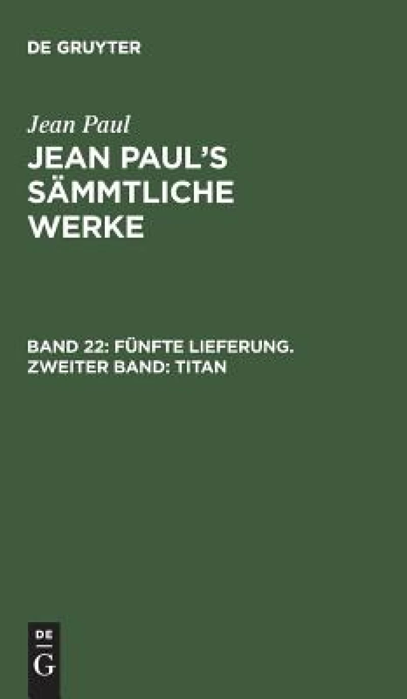 Fünfte Lieferung. Zweiter Band: Titan