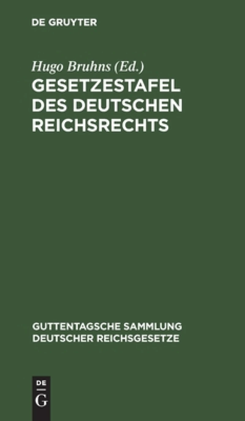 Gesetzestafel des deutschen Reichsrechts