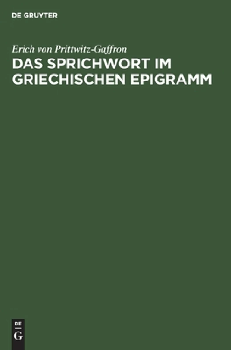 Sprichwort im griechischen Epigramm