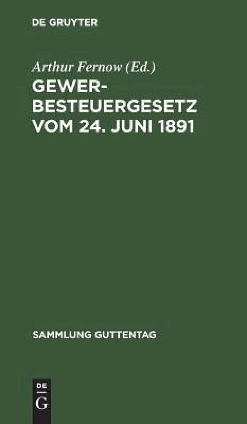 Gewerbesteuergesetz vom 24. Juni 1891
