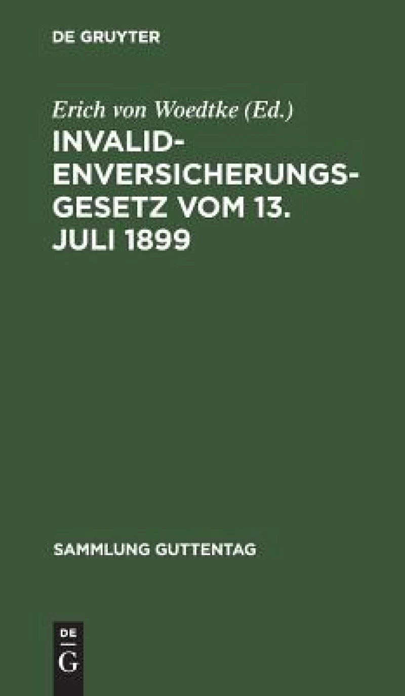 Invalidenversicherungsgesetz vom 13. Juli 1899
