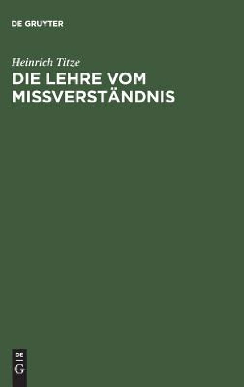 Lehre vom Mißverständnis