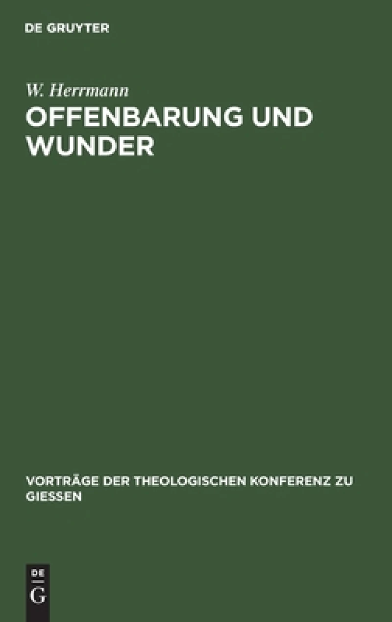 Offenbarung Und Wunder