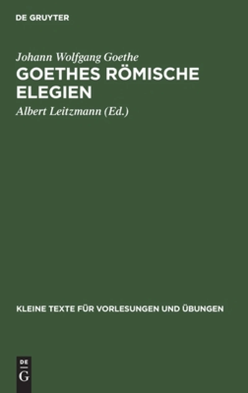 Goethes Römische Elegien
