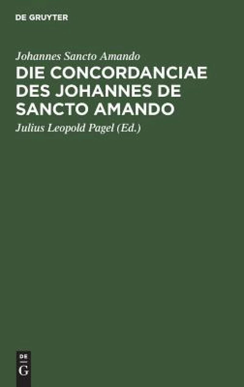 Concordanciae des Johannes de Sancto Amando