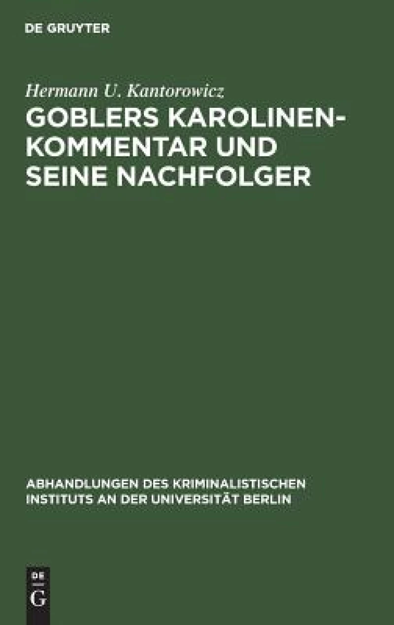 Goblers Karolinen-Kommentar und seine Nachfolger