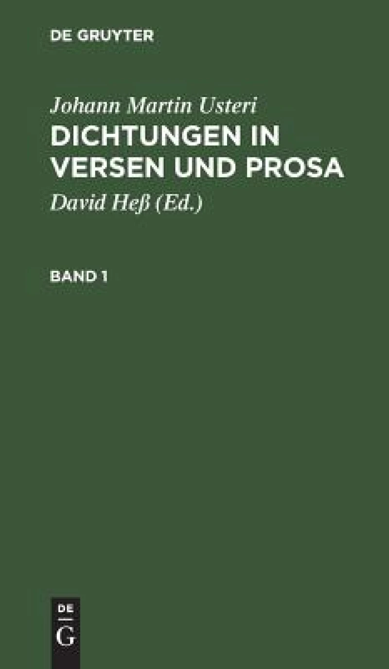 Dichtungen in Versen und Prosa. Band 1