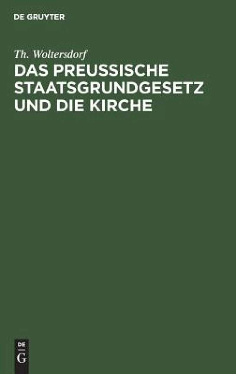 Preußische Staatsgrundgesetz und die Kirche