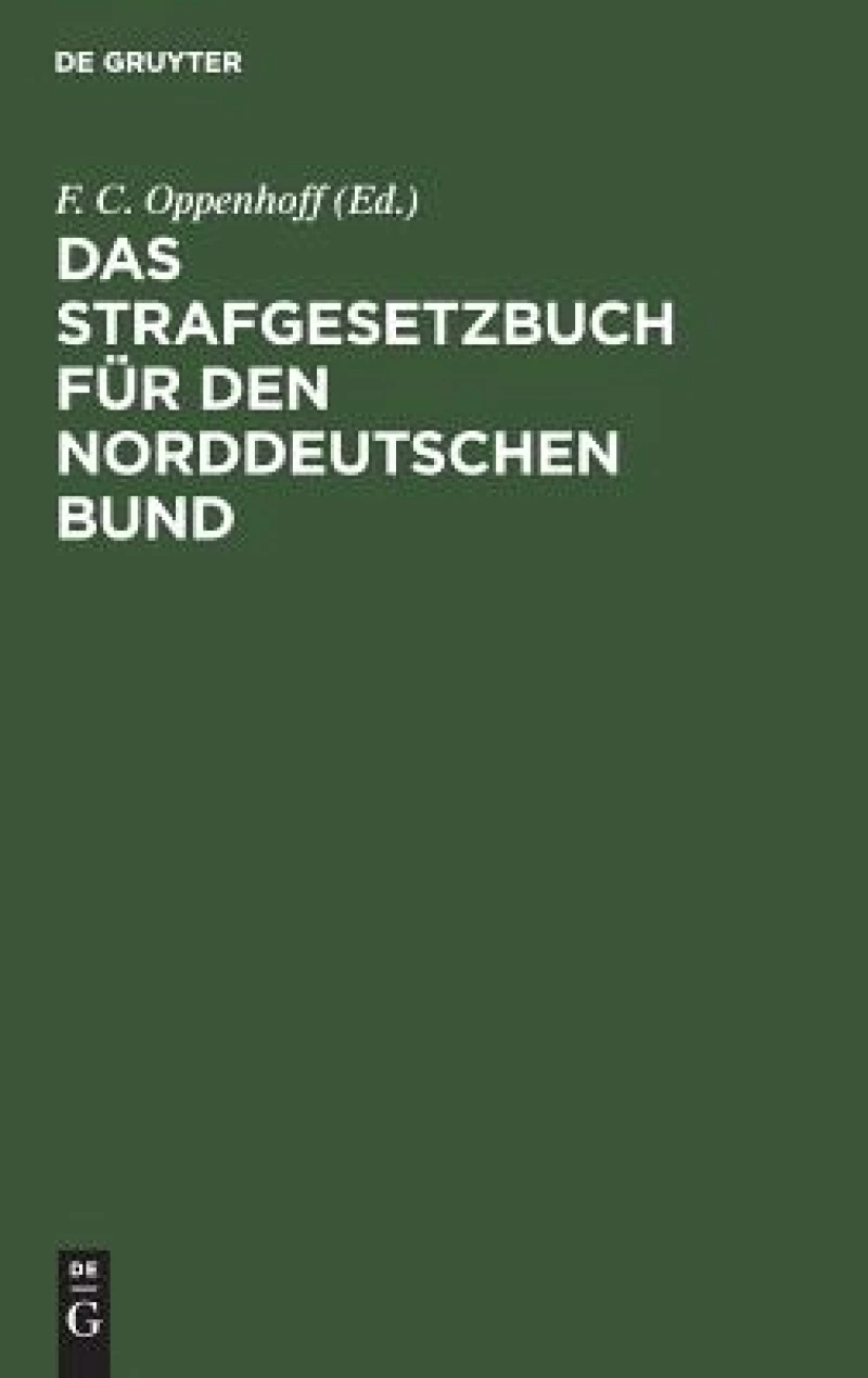 Strafgesetzbuch für den Norddeutschen Bund