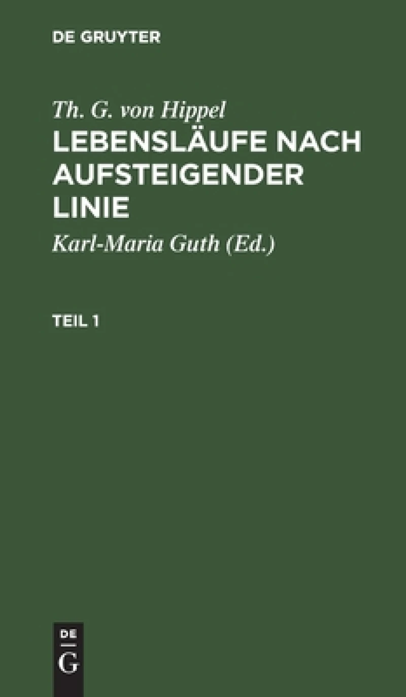 Lebensläufe nach aufsteigender Linie. Teil 1