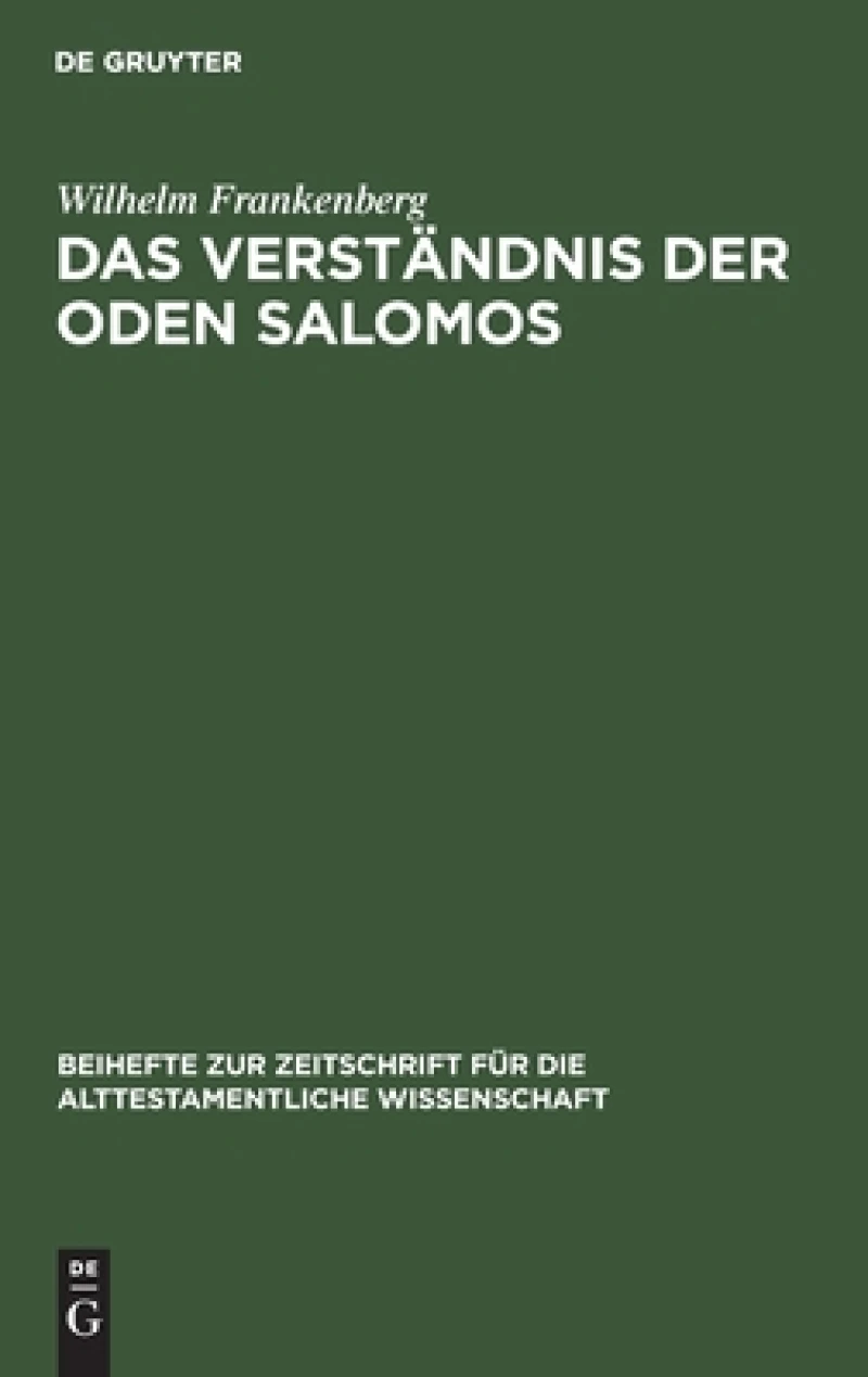 Verständnis der Oden Salomos