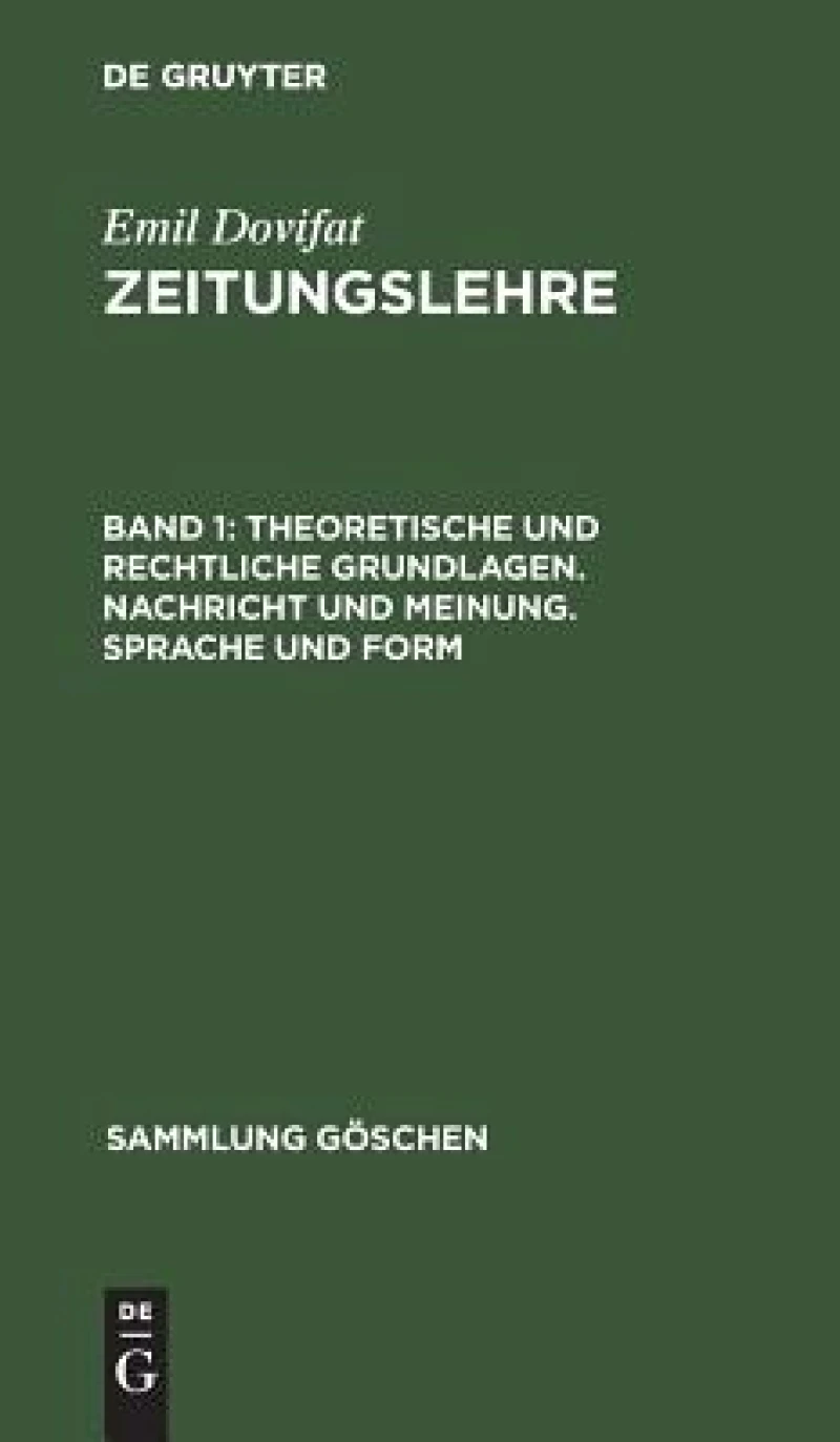 Theoretische und rechtliche Grundlagen. Nachricht und Meinung. Sprache und Form