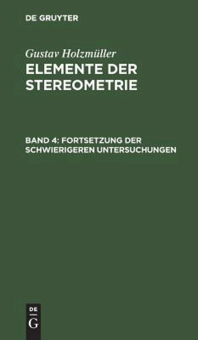 Fortsetzung der schwierigeren Untersuchungen
