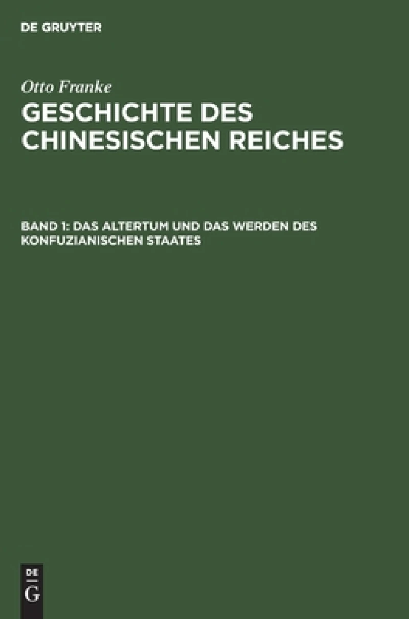Altertum und das Werden des konfuzianischen Staates