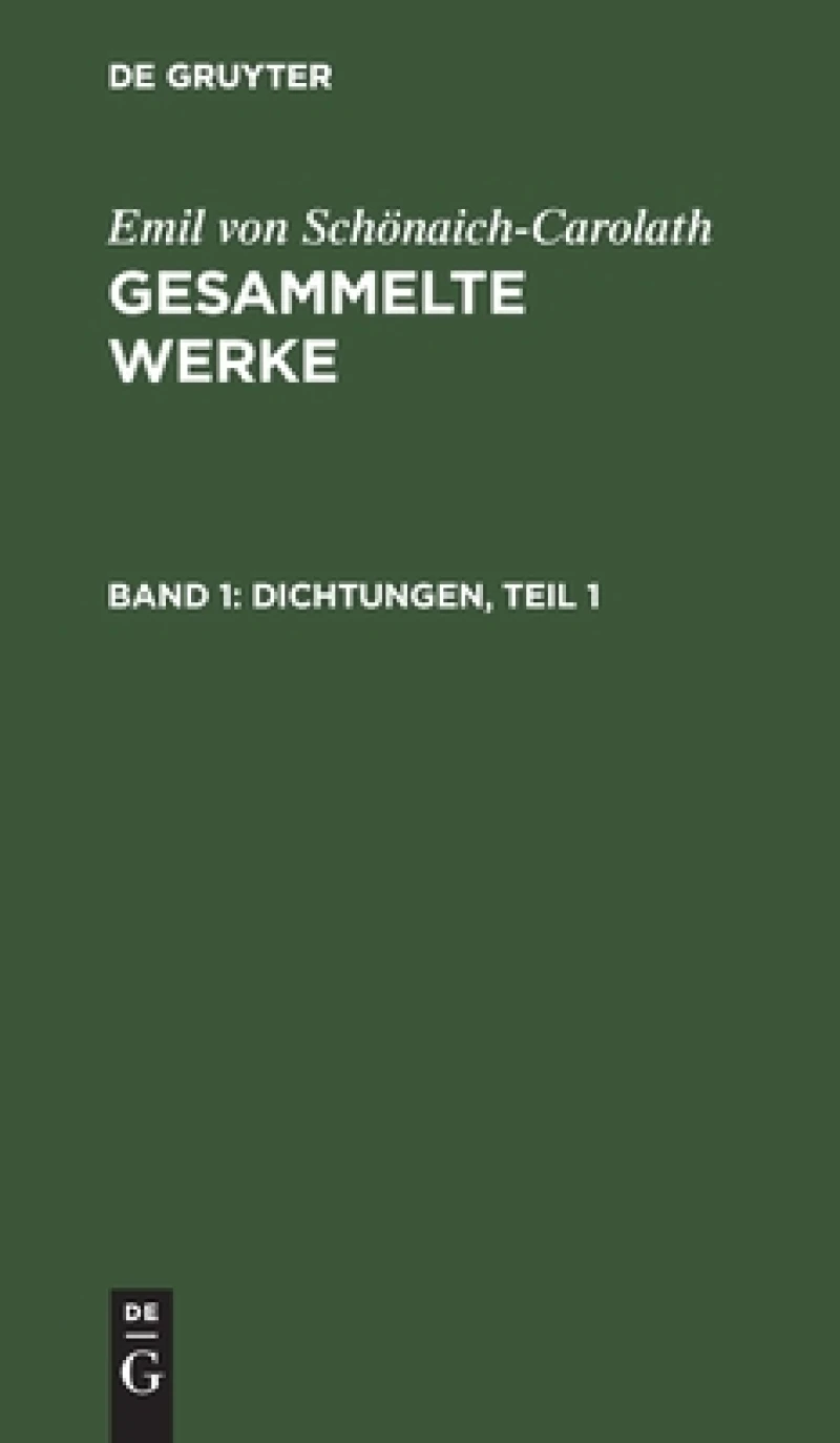 Dichtungen, Teil 1
