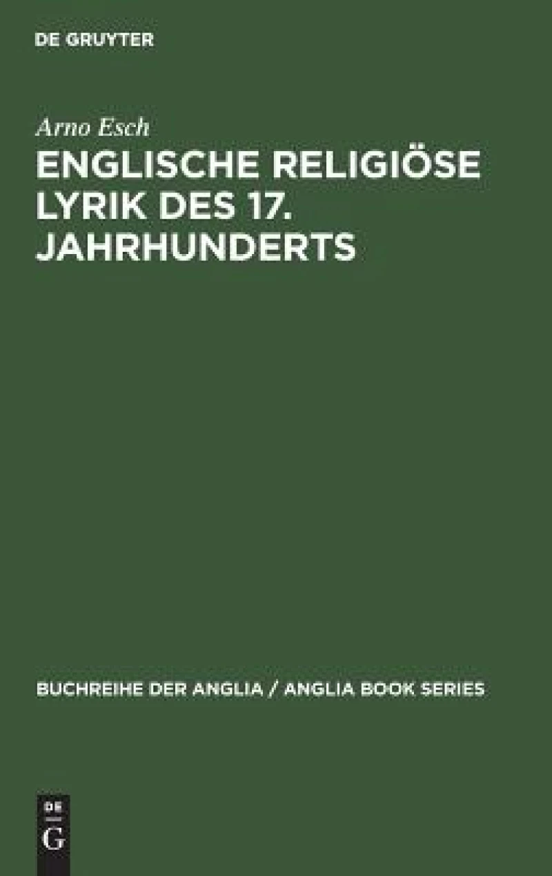 Englische Religiöse Lyrik Des 17. Jahrhunderts