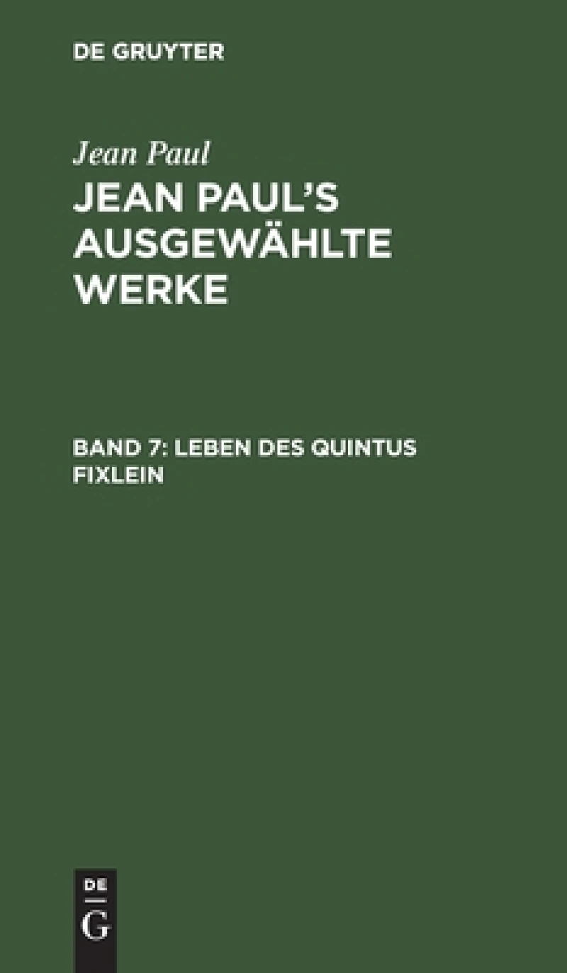 Leben des Quintus Fixlein