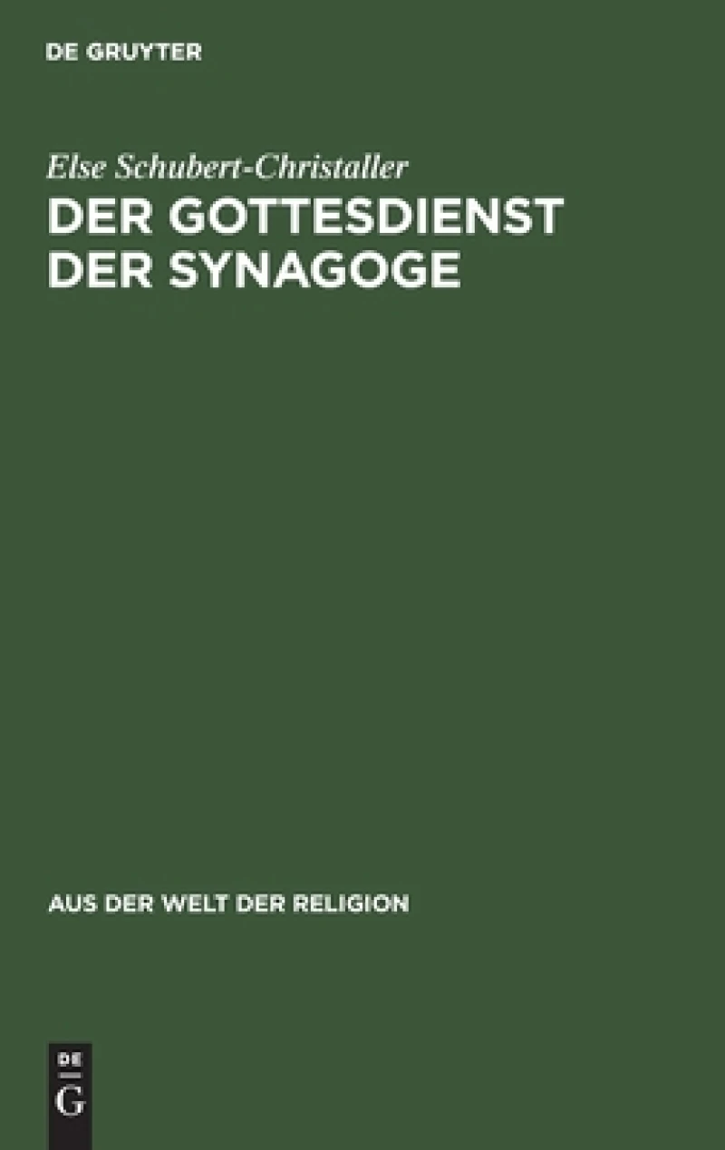 Gottesdienst der Synagoge
