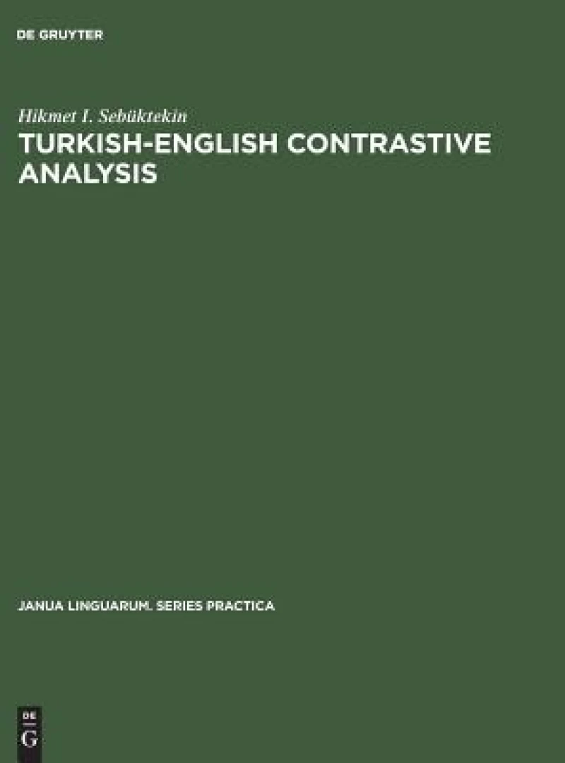 Turkish-english Contrastive Analysis