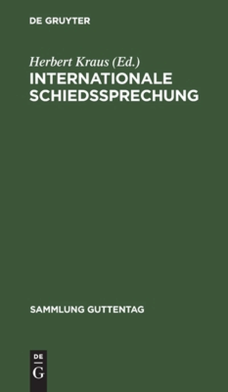 Internationale Schiedssprechung