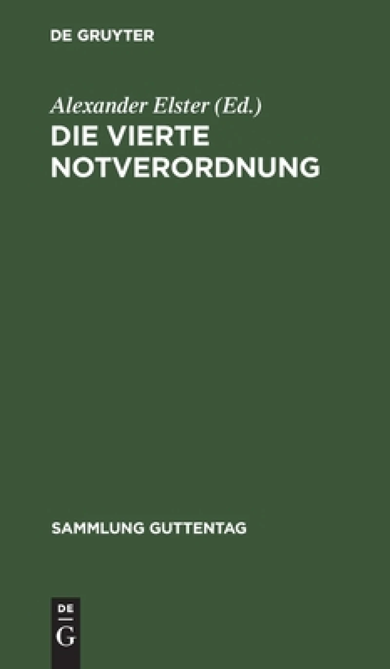 vierte Notverordnung