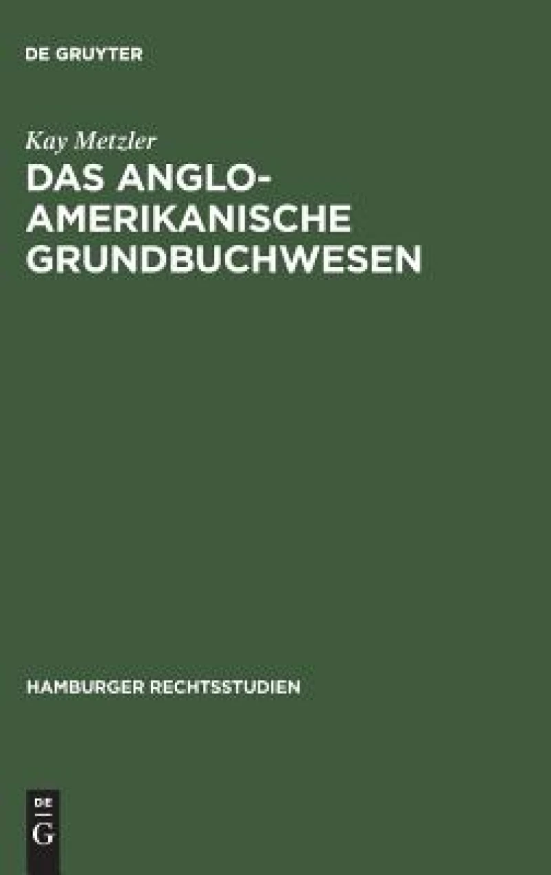 anglo-amerikanische Grundbuchwesen