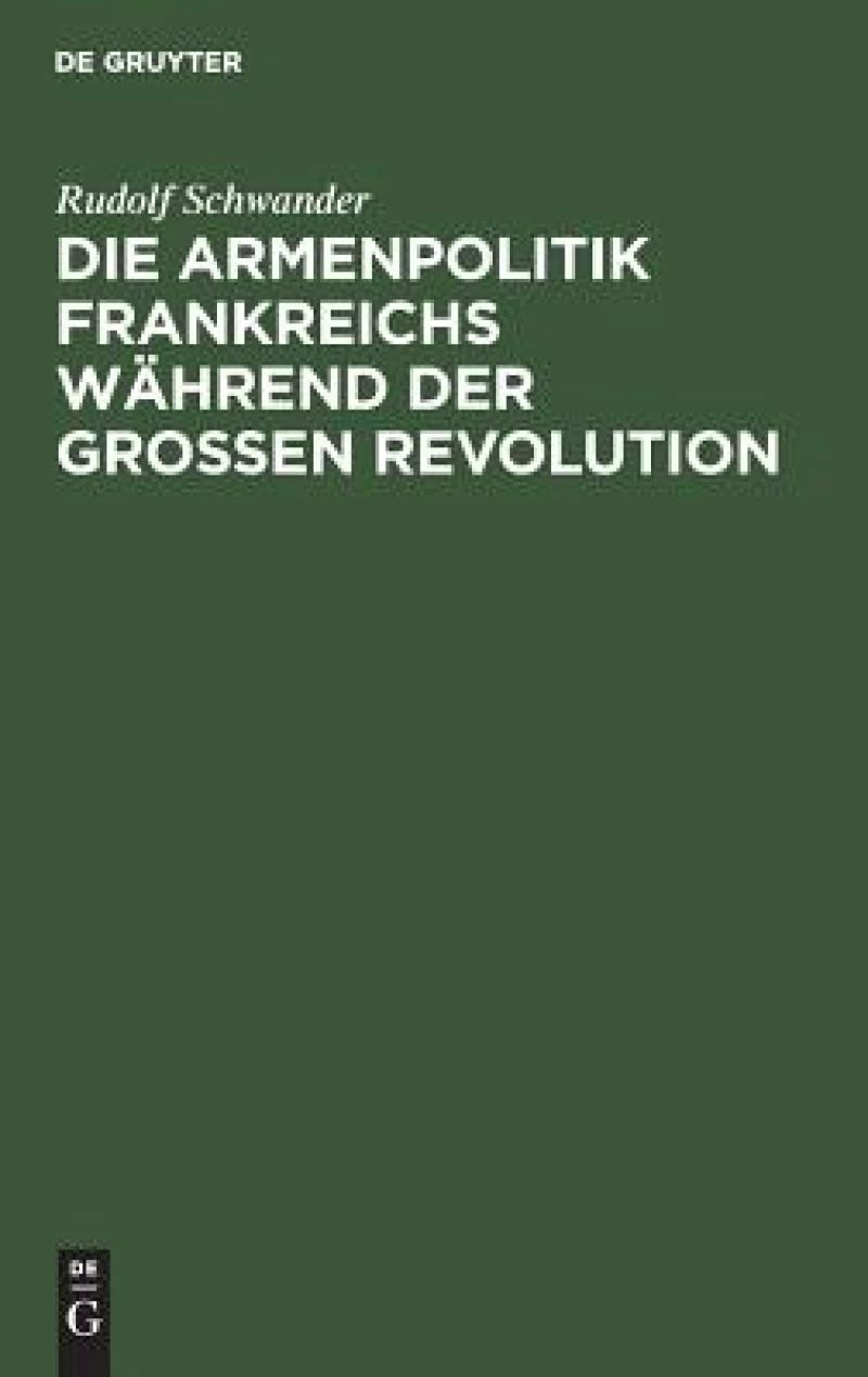 Armenpolitik Frankreichs während der grossen Revolution