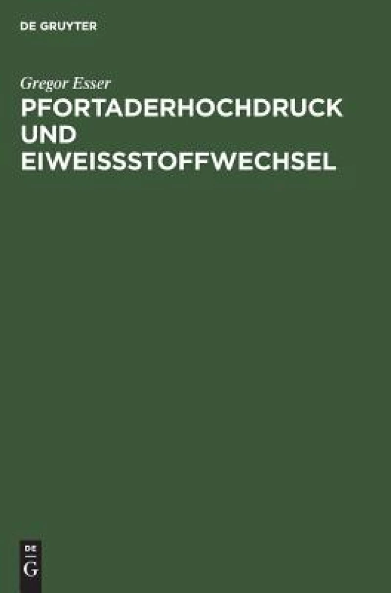 Pfortaderhochdruck und Eiweißstoffwechsel