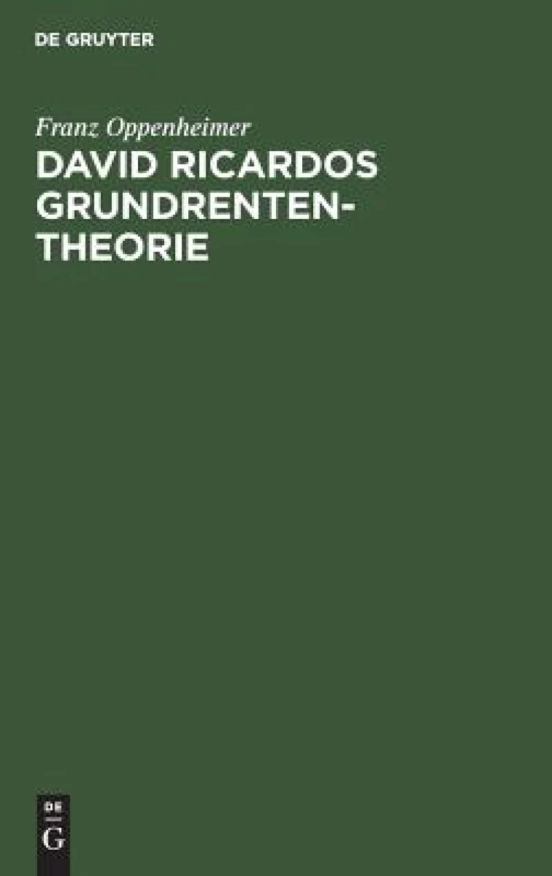 David Ricardos Grundrententheorie